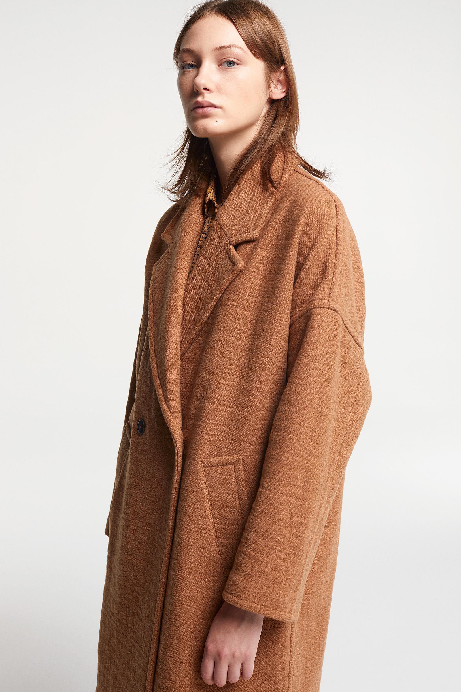 double breasted fleece jacket